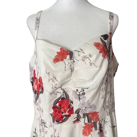 NWT City Chic Womens Plus 18 Dress Vintage Posey Saffron Floral A-Line Pockets - Picture 9 of 11